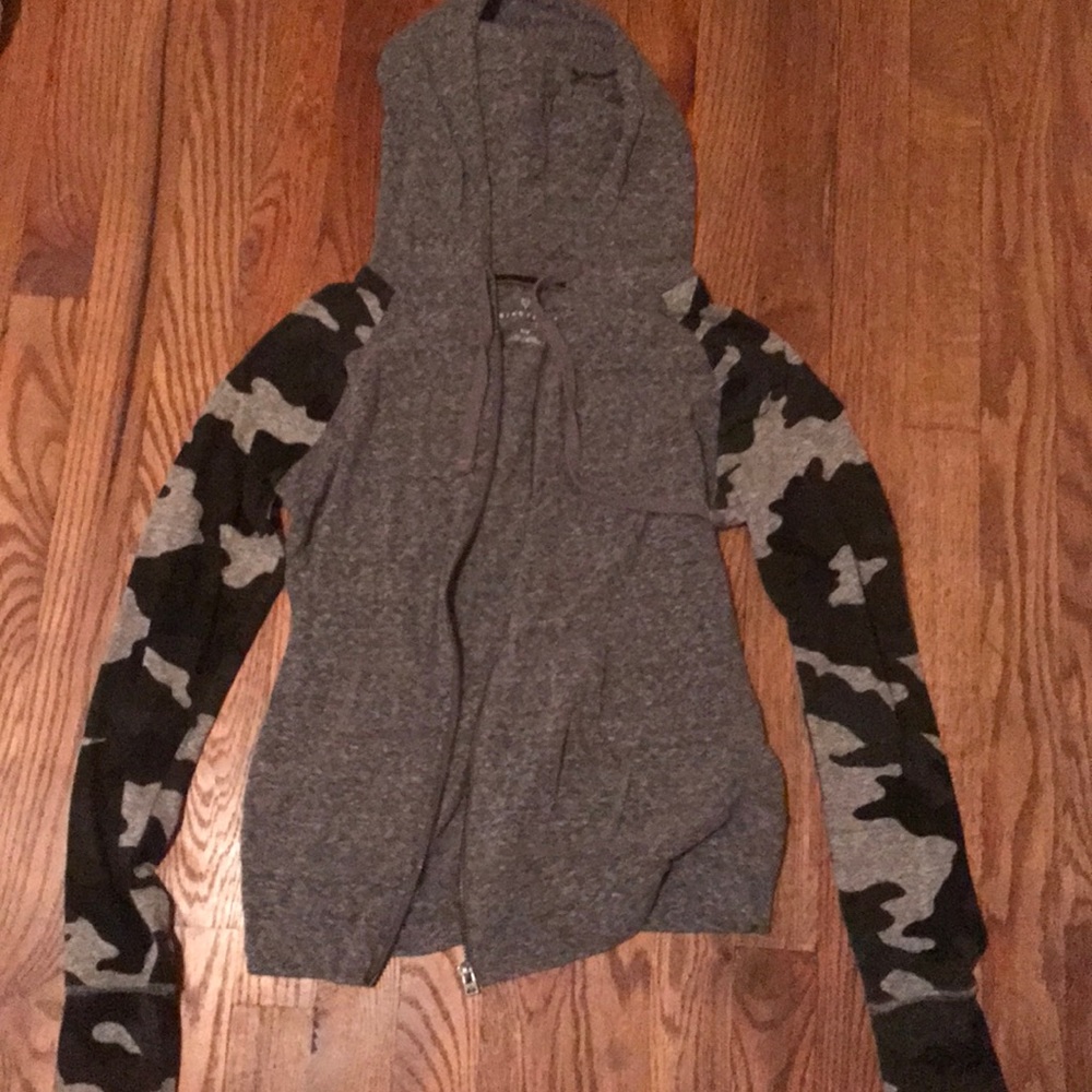 Camouflaged sweatshirt